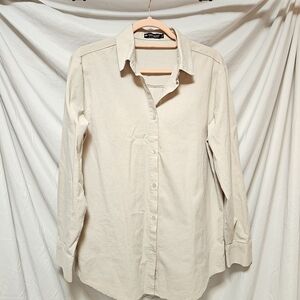 Cotton Button Down Shirt | Women's L
